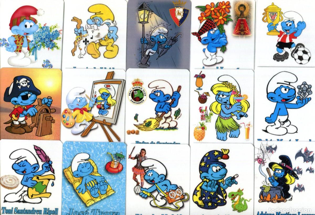 Coleccionismo calendarios: 36 CALENDARIOS DE BOLSILLO A&Ntilde;O 2021 COLECCIONISTAS PERSONAJES DE LOS PITUFOS