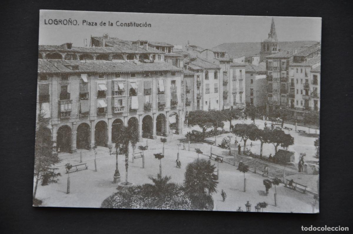 Coleccionismo calendarios: CALENDARIO 1990 - PLAZA DE LA CONSTITUCI&Oacute;N - LIBRER&Iacute;A FILATELIA HIJAZO (LOGRO&Ntilde;O)