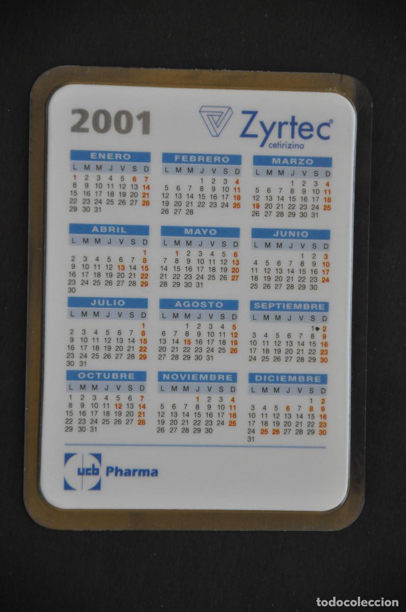Coleccionismo calendarios: CALENDARIO PLASTIFICADO 2001 - PHARMA