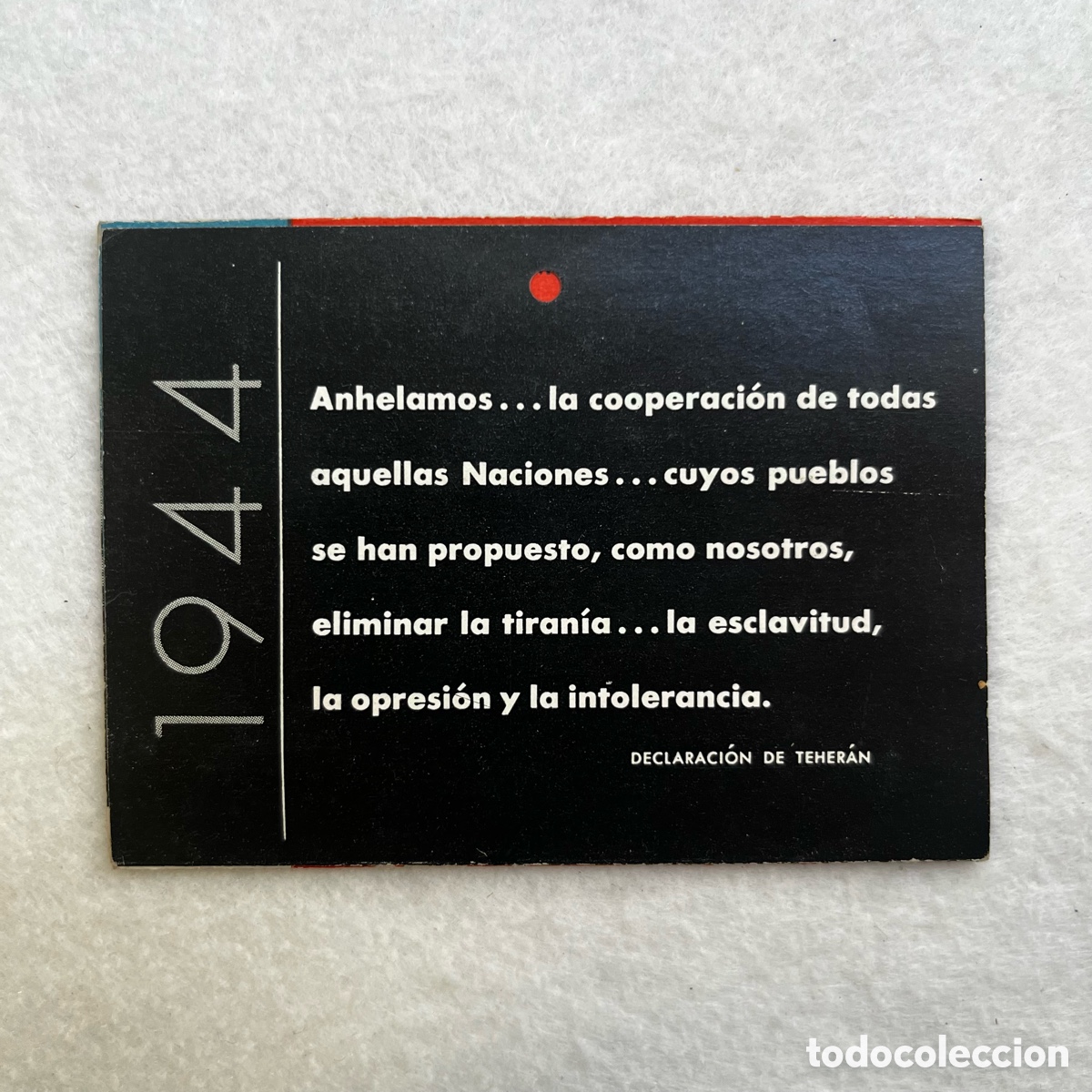 Coleccionismo calendarios: PROPAGANDA / FOLLETO PUBLICITARIO OFICINA DE INFORMACI&Oacute;N DE GUERRA DE ESTADOS UNIDOS / CALENDARIO