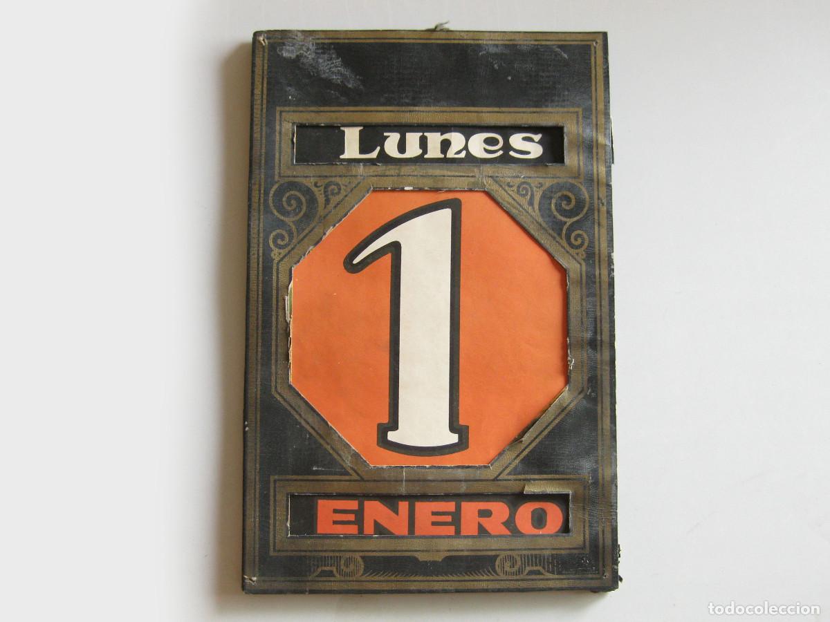 Collectables Calendars: CALENDARIO PERPETUO DE CART&Oacute;N. PRIMERA MITAD DEL SIGLO XX. COMPLETO