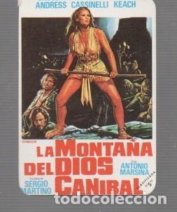 Coleccionismo calendarios: CALENDARIO DE CINELA MONTA&Ntilde;A DEL DIOS CANIBAL.DE E. D. N&ordm; 551 DEL A&Ntilde;O 1991 SIN PUBLICIDAD