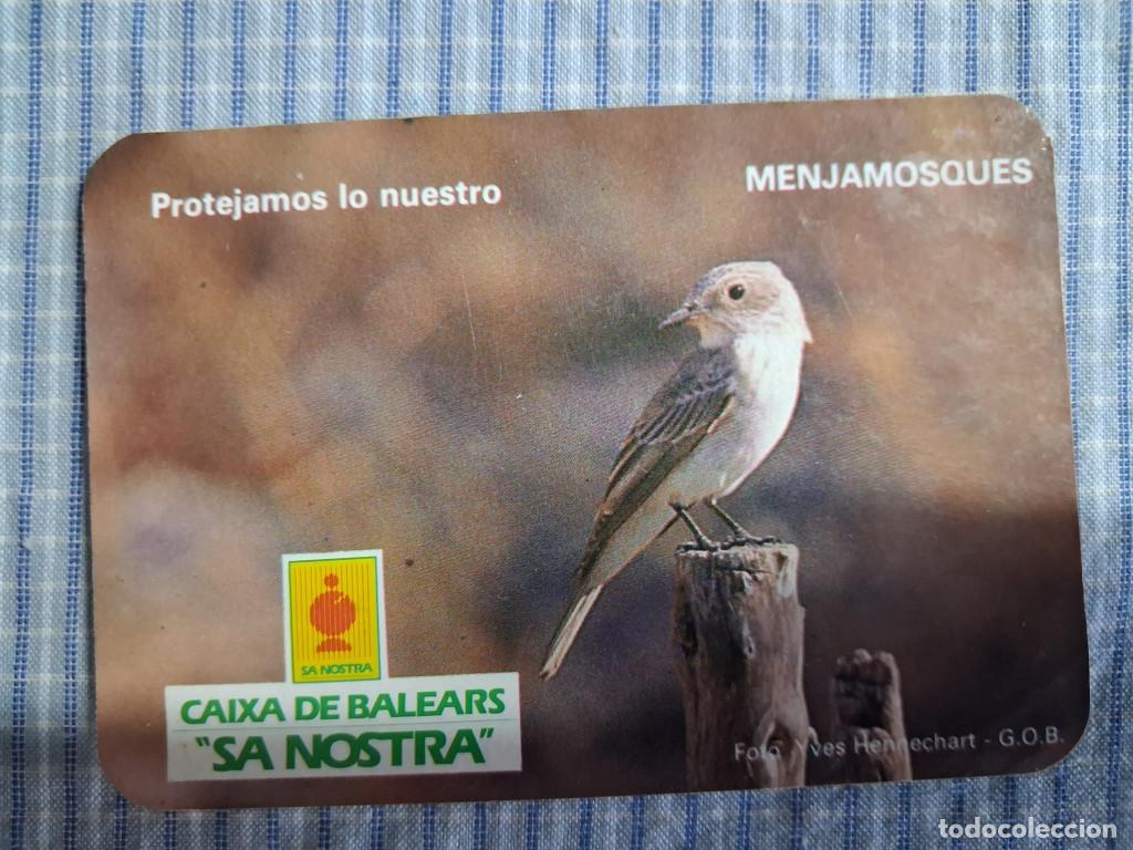 Colecionismo Calend&aacute;rios: Calendario Caja de Baleares Sa Nostra. Menjamosques. A&ntilde;o 1986. Serie Aves. Estado ver imagen