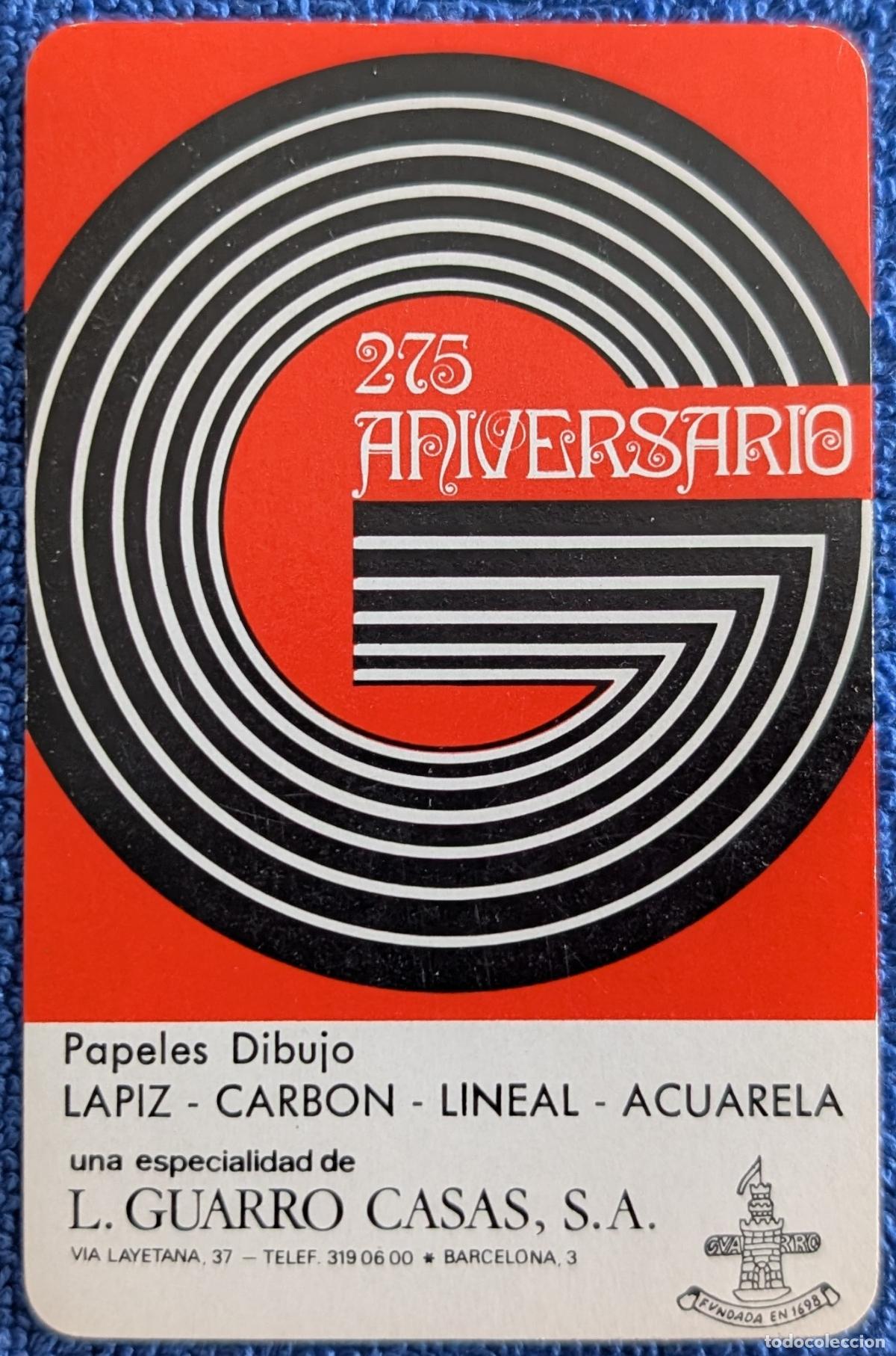 Coleccionismo calendarios: Calendario Fournier - L. Guarro Casas - 275 Aniversario (1973) &iexcl;Impecable!