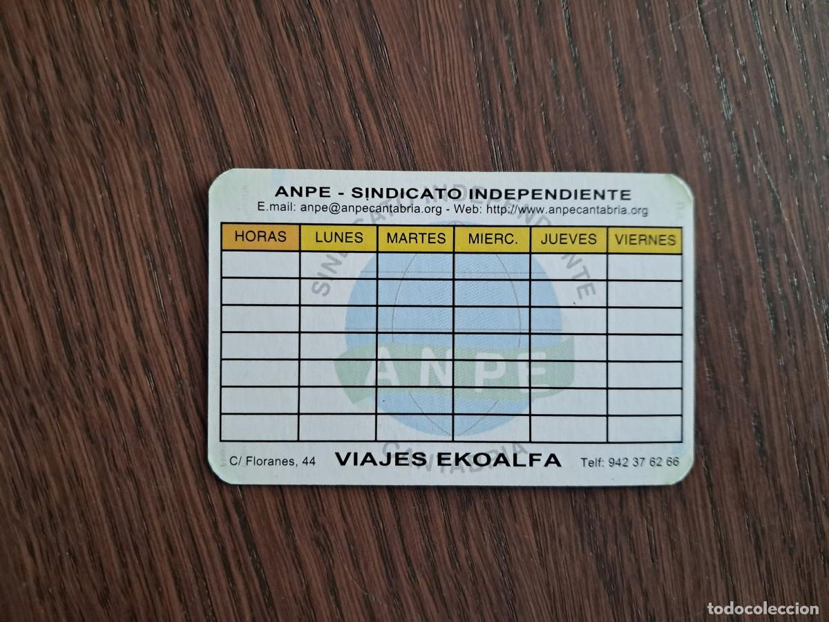 Coleccionismo calendarios: calendario de publicidad, sindicato Anpe, viajes Ekoalfa, Cantabria, 2006/2007