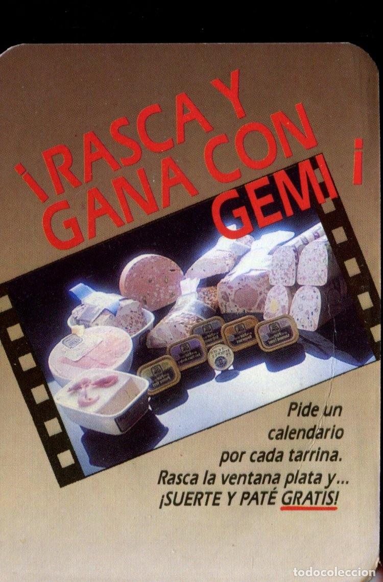 Coleccionismo calendarios: CALENDARIO GEMI. RASCA Y GANA. A&Ntilde;O 1989. ALIMENTACION