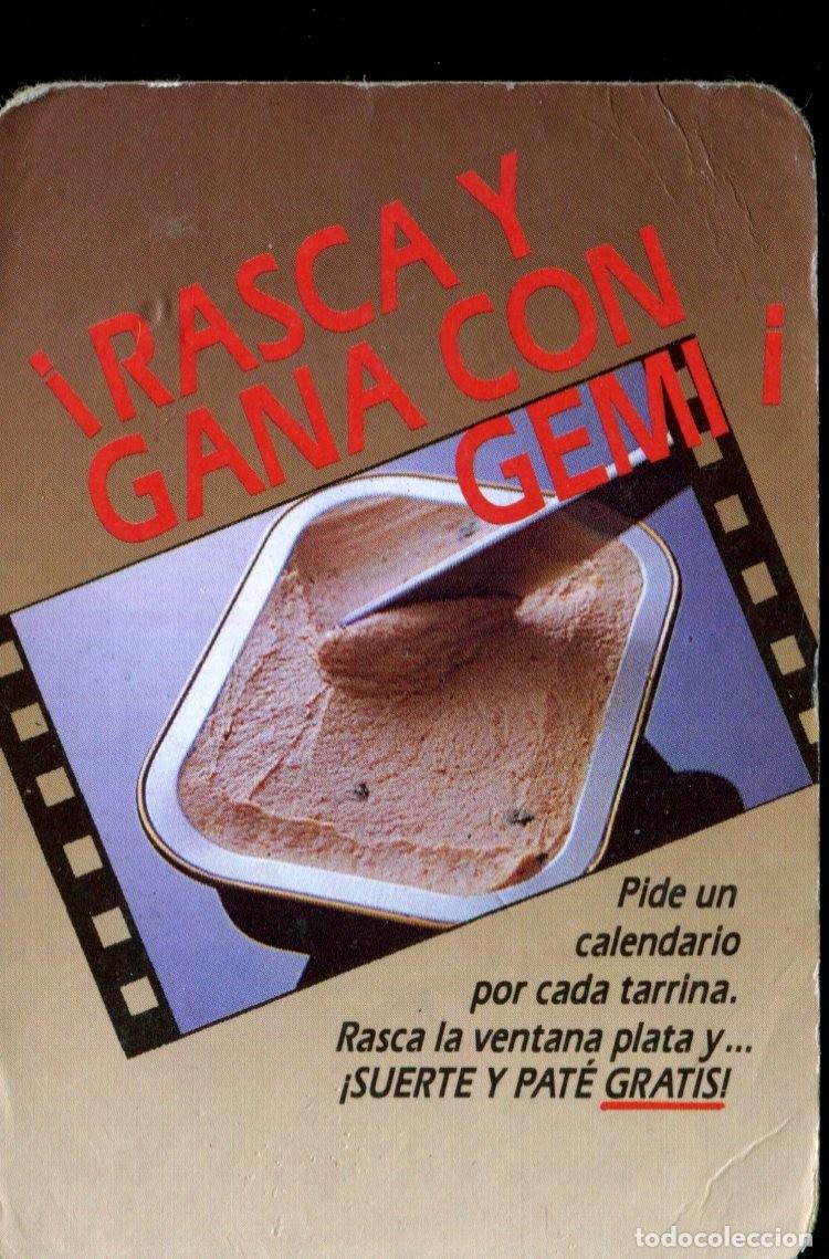 Coleccionismo calendarios: CALENDARIO GEMI. RASCA Y GANA. A&Ntilde;O 1989. ALIMENTACION