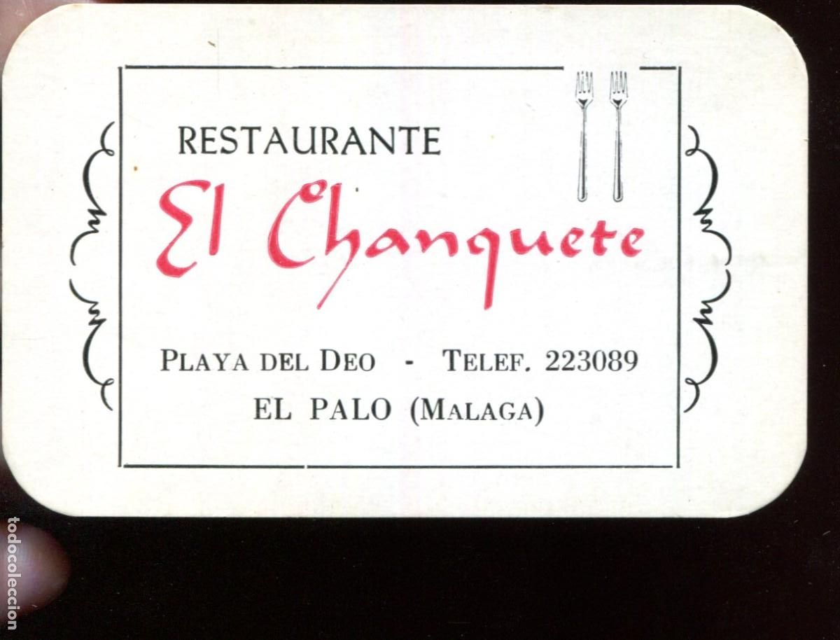 Coleccionismo calendarios: CALENDARIO RESTAURANTE EL CHANQUETE, A&Ntilde;O 1972, EL PALO, MALAGA