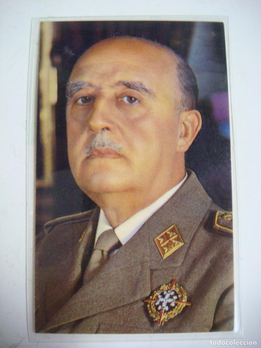 Coleccionismo calendarios: BIOGRAFIA PLASTIFICADO CON FOTO DE FRANCISCO FRANCO-(&)