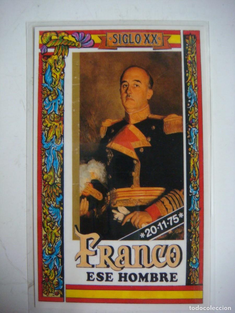 Coleccionismo calendarios: CALENDARIO PLASTIFICADO DE FRANCO ESE HOMBRE A&Ntilde;O 2002-(&)