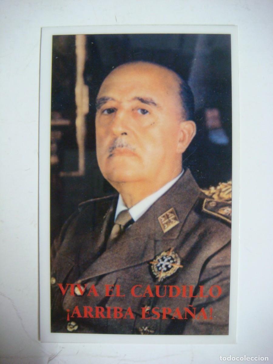 Coleccionismo calendarios: CALENDARIO PLASTIFICADO DE FRANCO VIVA EL CAUDILLO ARRIBA ESPA&Ntilde;A A&Ntilde;O 2008-(&)
