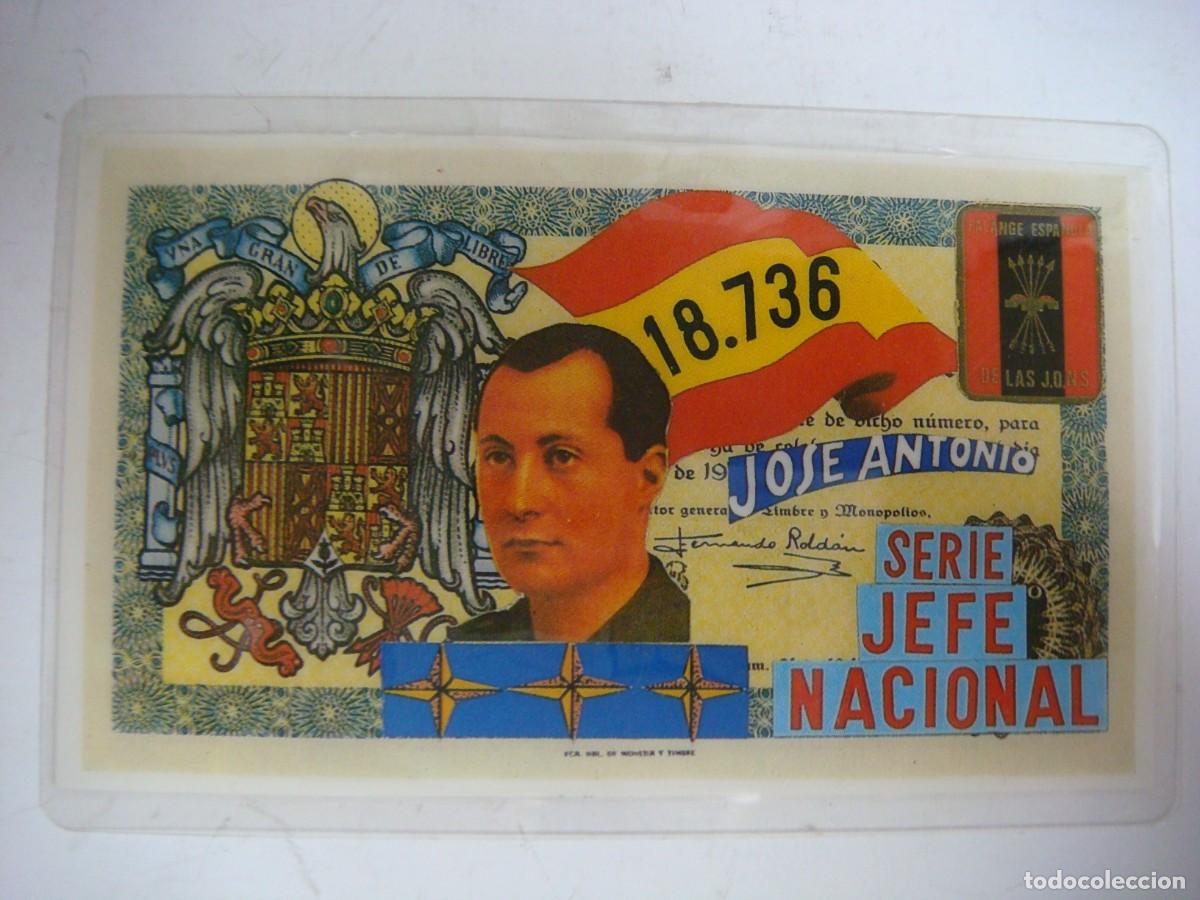Coleccionismo calendarios: LOTERIA NACIONAL PLASTIFICADO DE JOSE ANTONIO JEFE NACIONAL A&Ntilde;O 1985-(&)