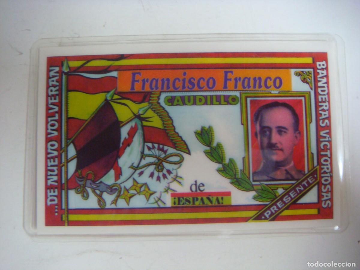 Coleccionismo calendarios: CALENDARIO PLASTIFICADO DE FRANCISCO FRANCO DE NUEVO VOLVERAN BANDERAS VICTORIOSAS A&Ntilde;O 2018-(&)