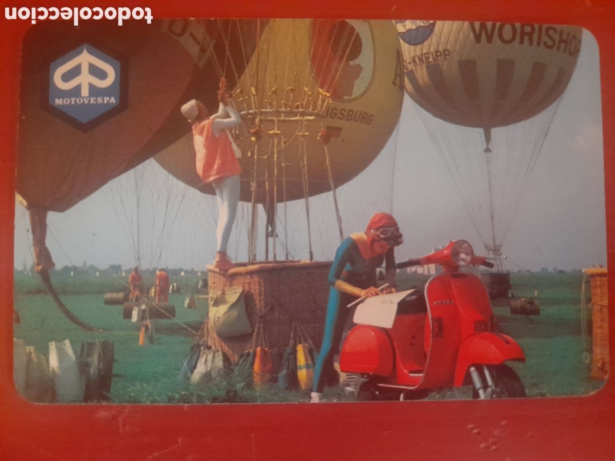 Coleccionismo calendarios: Vespa calendario bolsillo 82