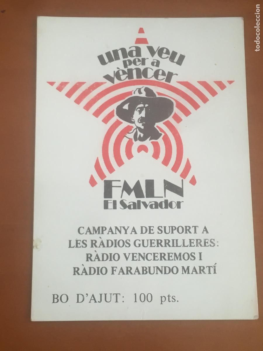Coleccionismo calendarios: FMLN el salvador 1988 calendario original