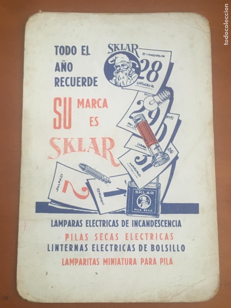 Coleccionismo calendarios: sklar 1964 calendario original