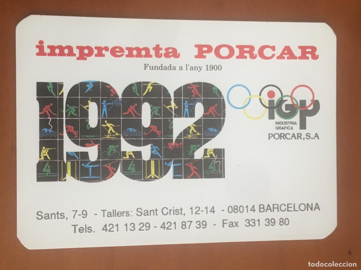 Collectables Calendars: imprenta porcar 1992 calendario original
