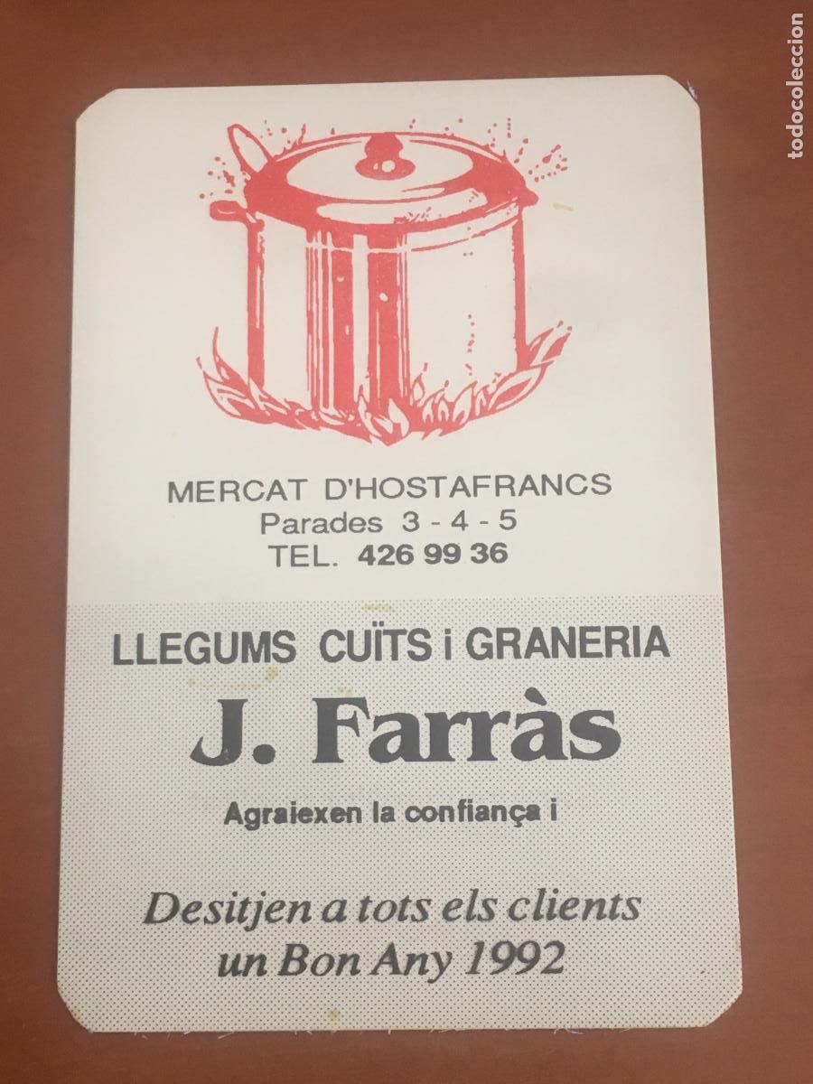 Collectables Calendars: llegums farras 1992 calendario original