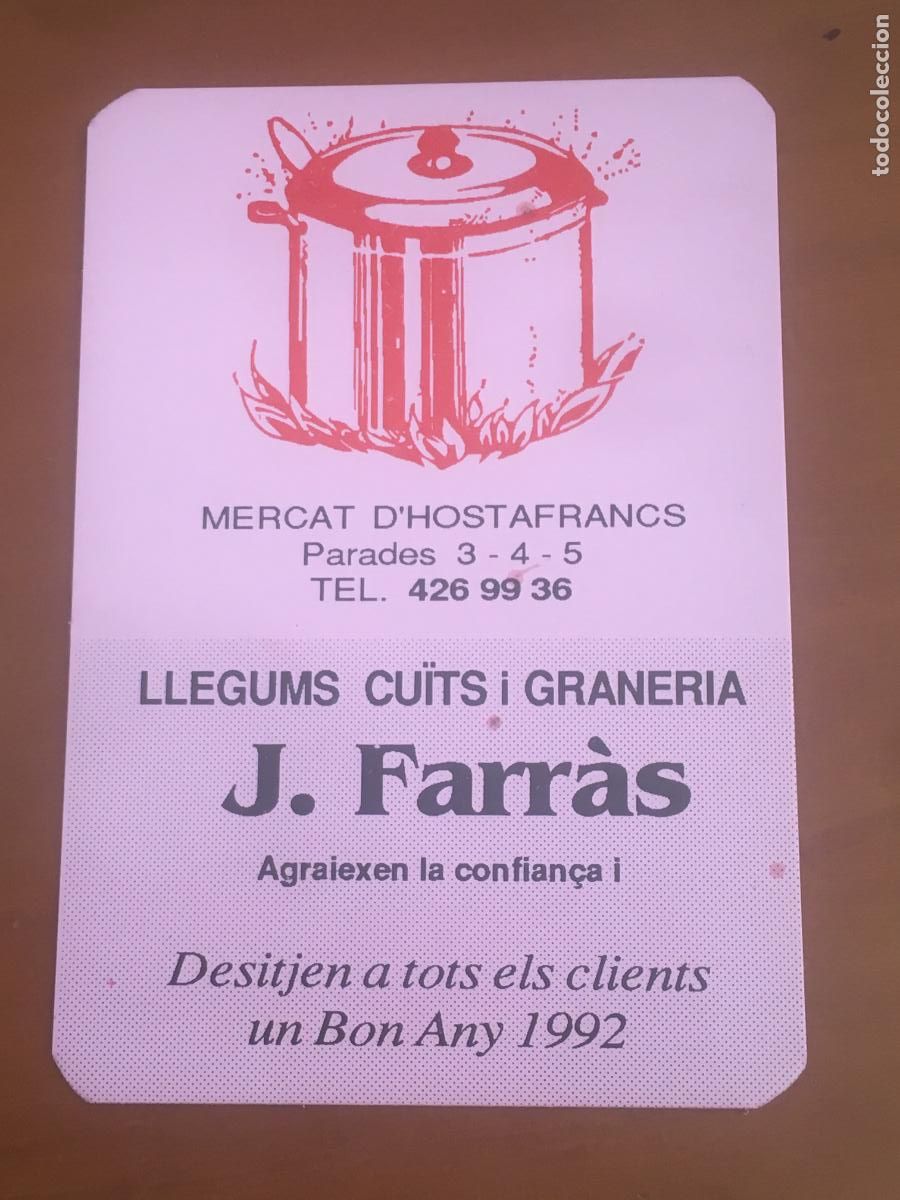 Collectables Calendars: llegums farras 1992 calendario original