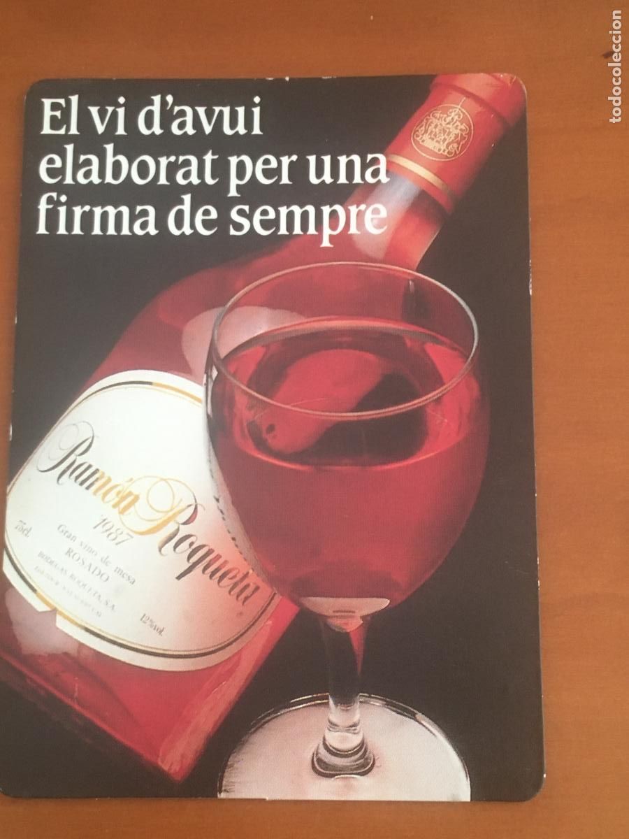 Coleccionismo calendarios: bodegas roqueta 1989 calendario original