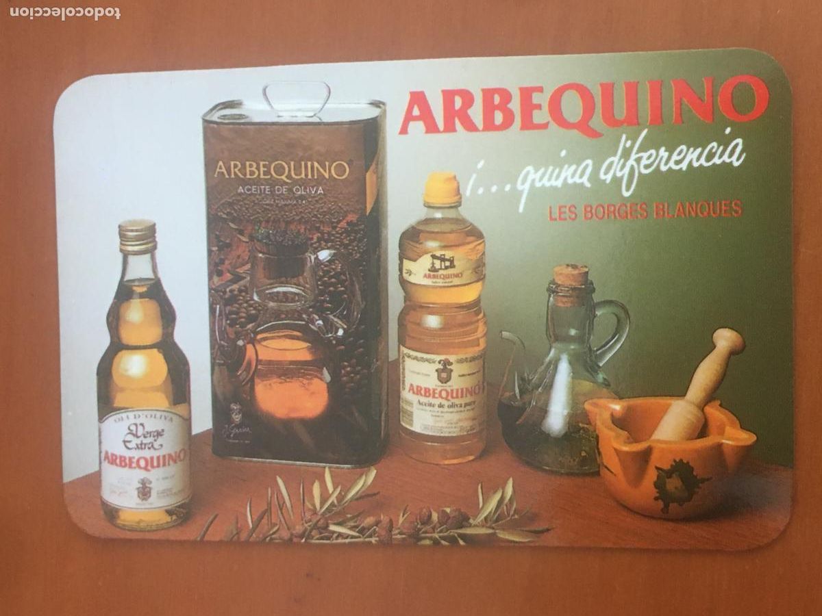 Coleccionismo calendarios: aceite arbequino 1988 calendario original