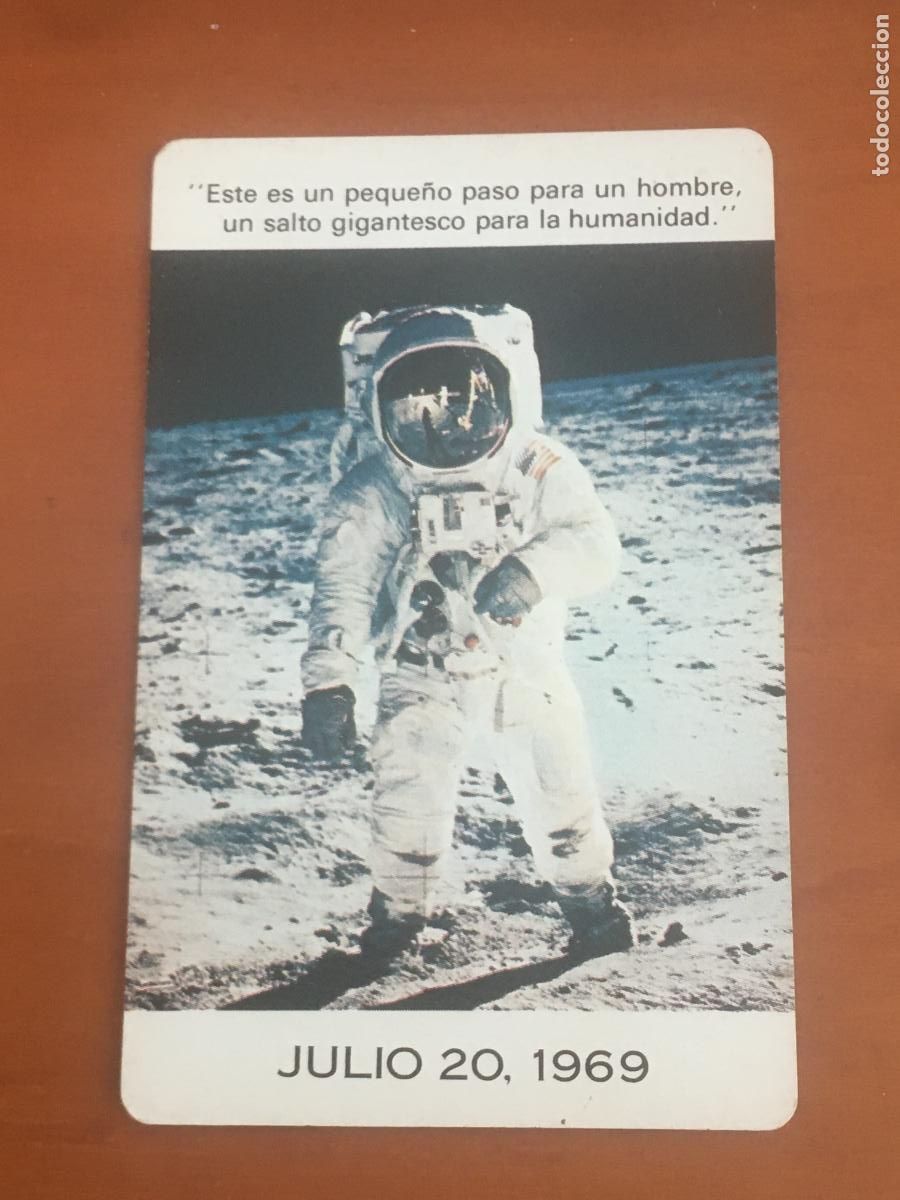 Coleccionismo calendarios: hombre en la luna 1970 calendario original