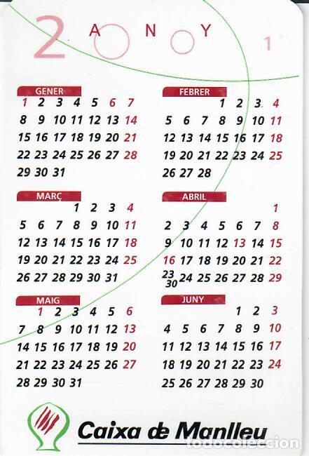 Coleccionismo calendarios: CALENDARIO DE PUBLICIDAD - A&Ntilde;O 2001 - CAIXA DE MANLLEU