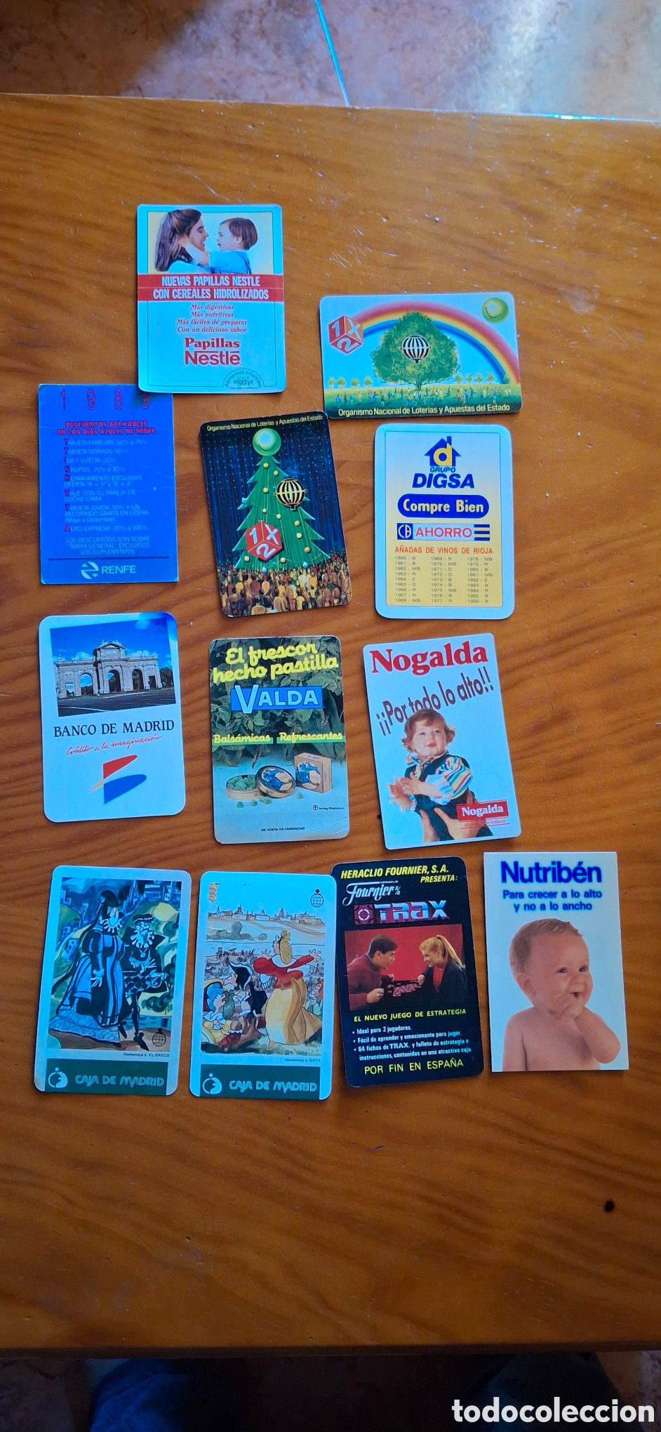 Sammeln von Kalendern: Lote 38 Calendarios de Bolsillo A&ntilde;o 1989 - Marcas Ic&oacute;nicas, Religi&oacute;n y Mixtos