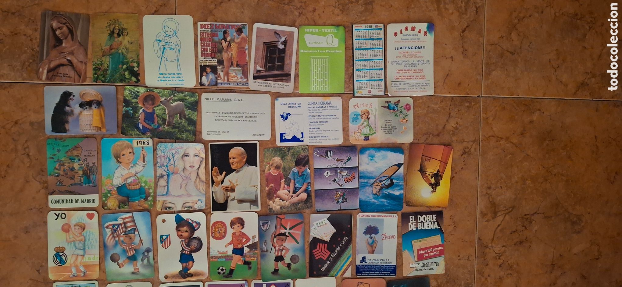 Coleccionismo calendarios: Colecci&oacute;n 54 Calendarios Bolsillo (A&ntilde;o 1988)