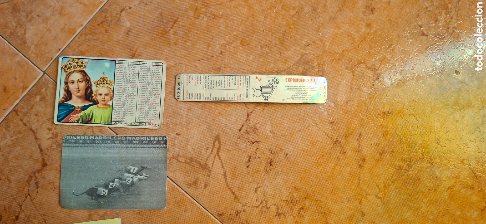 Coleccionismo calendarios: Lote 7 Calendarios de Bolsillo Vintage (1970-1973) - Fournier Centenario, Can&oacute;dromo Madrile&ntilde;o, Loter