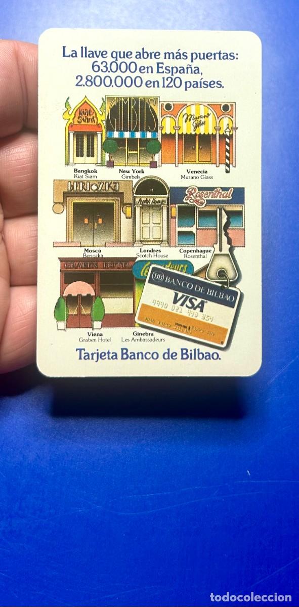 Coleccionismo calendarios: 4177.Calendario Fournier a&ntilde;o 1980 del Banco de Bilbao (Tarjeta Visa del Banco de Bilbao)