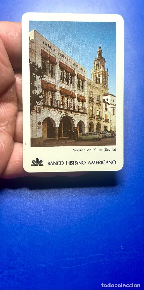 Coleccionismo calendarios: 4179.Calendario Fournier a&ntilde;o 1981 del Banco Hispano Americano sucursal de &Eacute;cija (Sevilla)