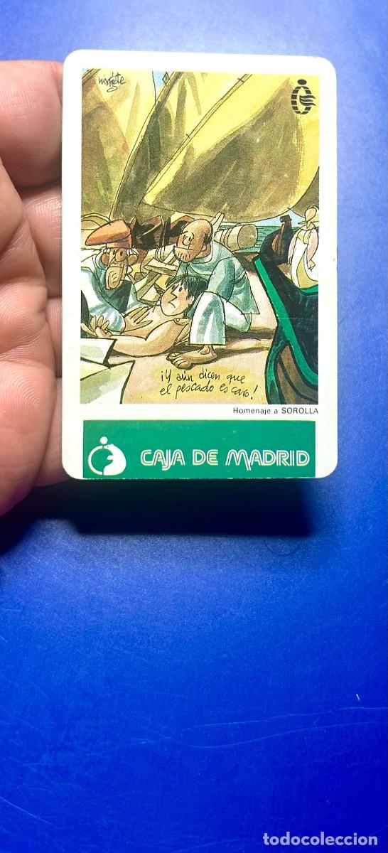 Coleccionismo calendarios: 4190.Calendario Fournier a&ntilde;o 1990 de Caja de Madrid, con una ilustraci&oacute;n humor&iacute;stica de Mingote