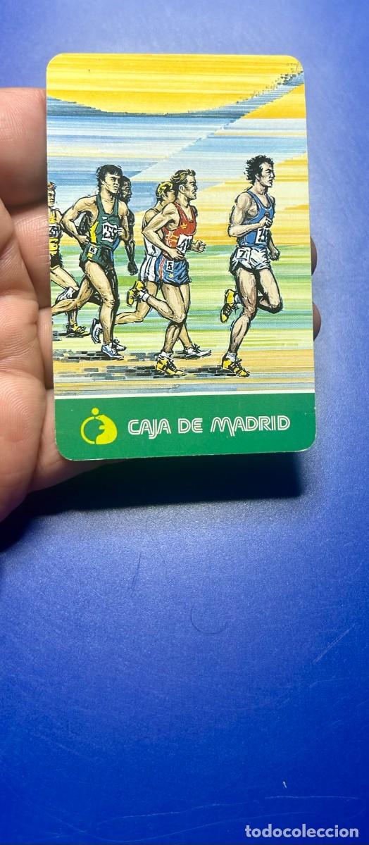 Coleccionismo calendarios: 4195.Calendario Fournier a&ntilde;o 1992 de Caja de Madrid con una ilustraci&oacute;n tem&aacute;tica de atletismo