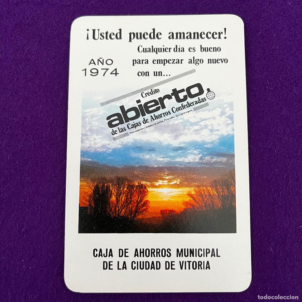 Coleccionismo calendarios: CALENDARIO FOURNIER. CAJA DE AHORROS MUNICIPAL DE VITORIA. 1974.