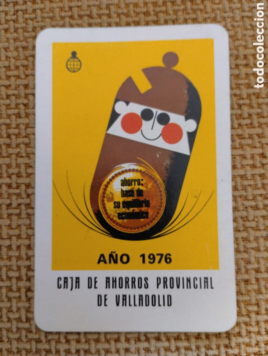 Coleccionismo calendarios: Calendario Fournier Caja de Ahorros Provincial de Valladolid 1976