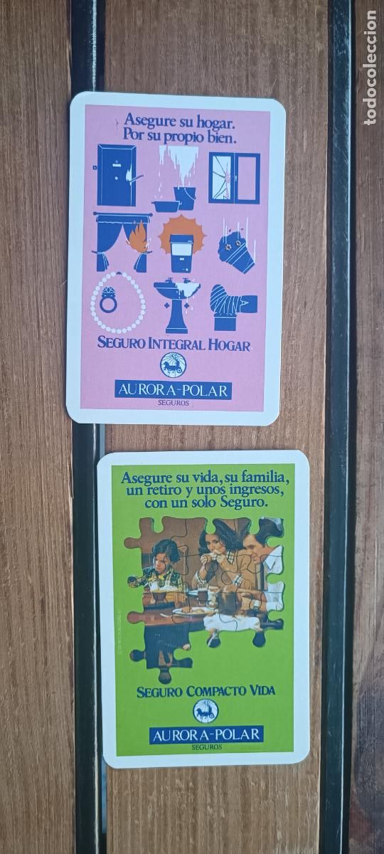 Coleccionismo calendarios: 2 CALENDARIOS AURORA POLAR 1983 - HOGAR Y VIDA