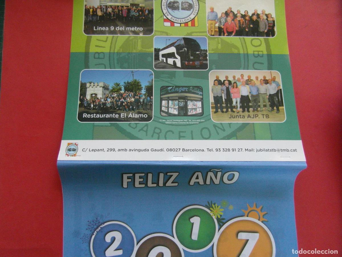 Collectionnisme Calendriers: REF: MER100 TEMA TRANSPORTE 1 CALENDARIO 2017 JUBILADOS METRO Y AUTOBUSES BARCELONA -LEERINT
