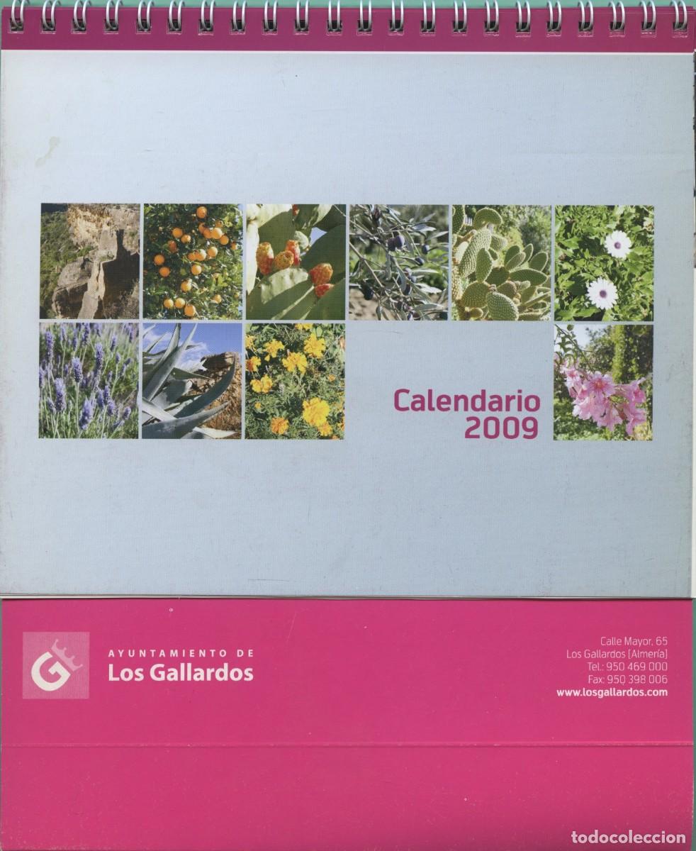 Coleccionismo calendarios: Calendario de mesa 2009. Ayuntamiento de Los Gallardos.