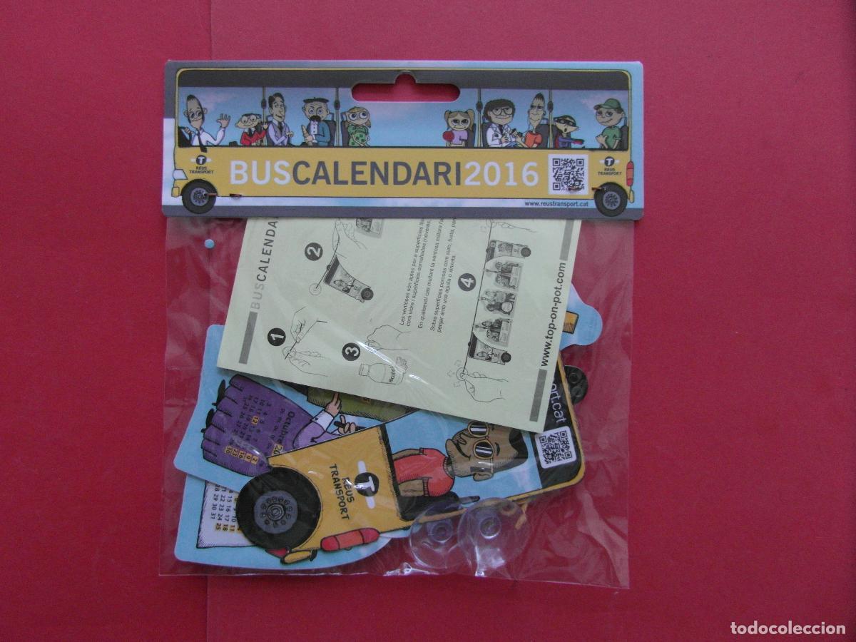 Coleccionismo calendarios: REF: MER100 TRANSPORTE 1 CALENDARIO 2016 PARA MONTAR EN UN AUTOBUS REUS TRASNPORT