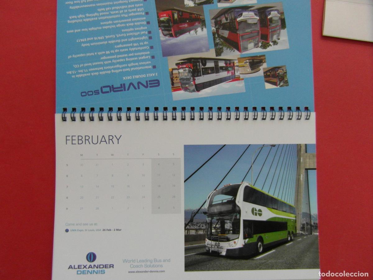Coleccionismo calendarios: REF: MER100 TRANSPORTE 1 CALENDARIO 2017 AUTOBUSES ALEXANDER DENNIS - LEERINT