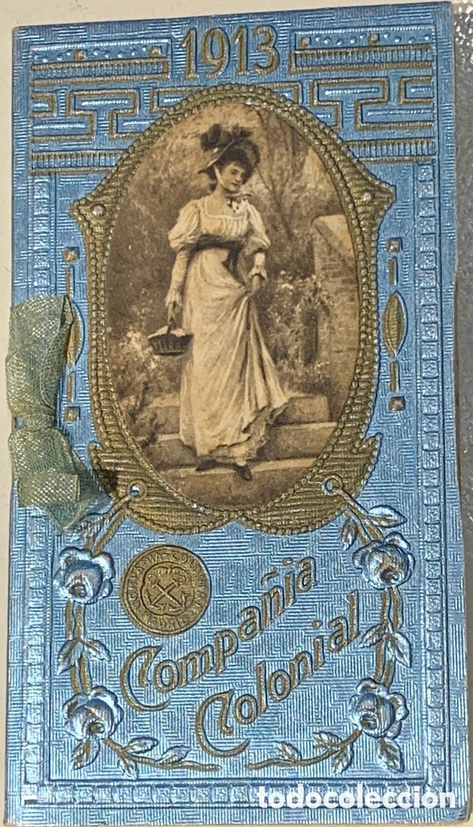 Coleccionismo calendarios: Calendario de bolsillo. Bloc de notas. Compa&ntilde;&iacute;a Colonial de Chocolate. Madrid. 1913.