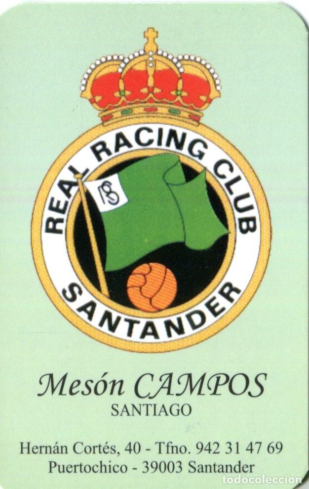 Coleccionismo calendarios: CALENDARIO FUTBOL 2004 - REAL RACING CLUB SANTANDER. PUBLICITARIO MESON CAMPOS