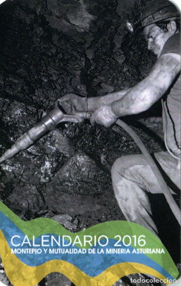 Coleccionismo calendarios: CALENDARIO BOLSILLO - A&Ntilde;O 2016 - MONTEP&Iacute;O Y MUTUALIDAD DE LA MINER&Iacute;A ASTURIANA - SEGUROS