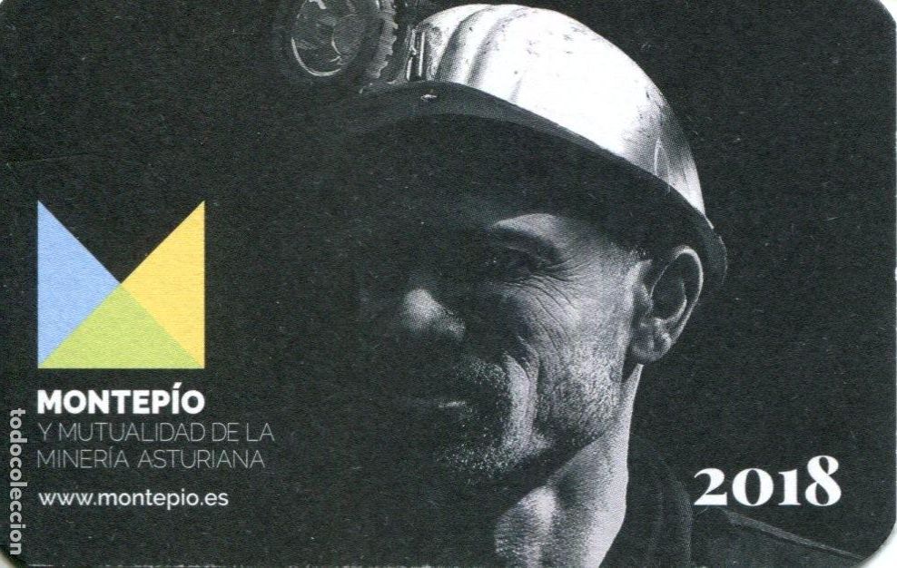 Coleccionismo calendarios: CALENDARIO BOLSILLO - A&Ntilde;O 2018 - MONTEP&Iacute;O Y MUTUALIDAD DE LA MINER&Iacute;A ASTURIANA - SEGUROS