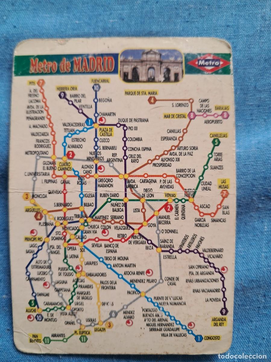 Coleccionismo calendarios: CALENDARIO DE BOLSILLO METRO DE MADRID DE 2001