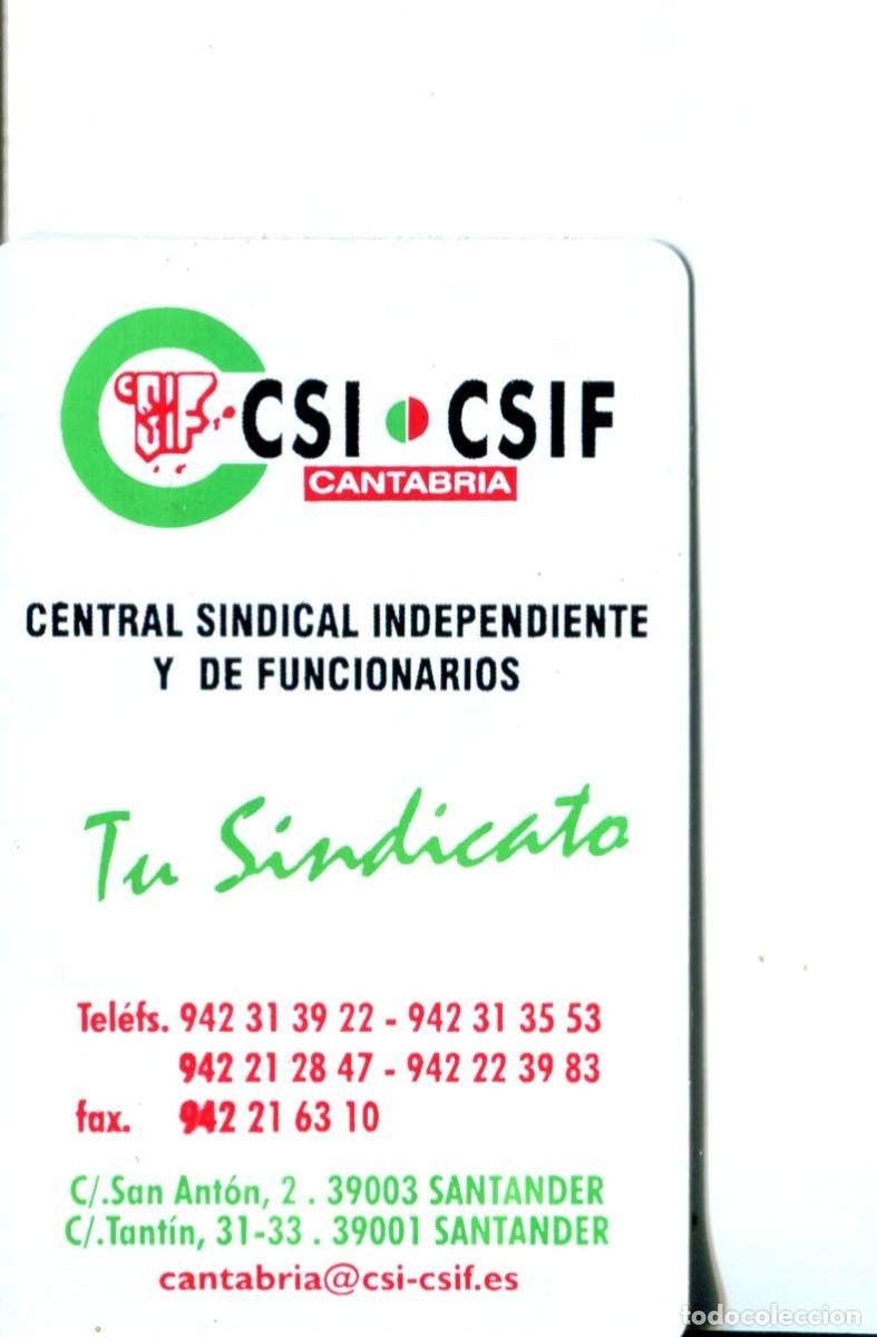 Coleccionismo calendarios: CALENDARIO SINDICATO POLITICO CSI-CSIF Central Sindical Independiente y de Funcionarios SANTANDER