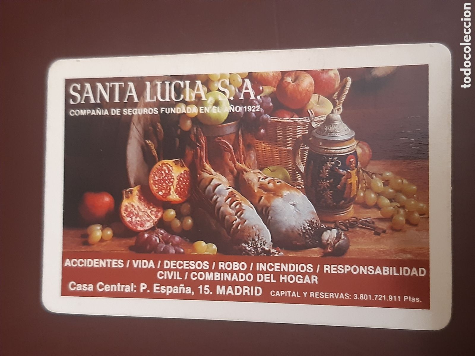 Coleccionismo calendarios: Calendario Santa Lucia 1983
