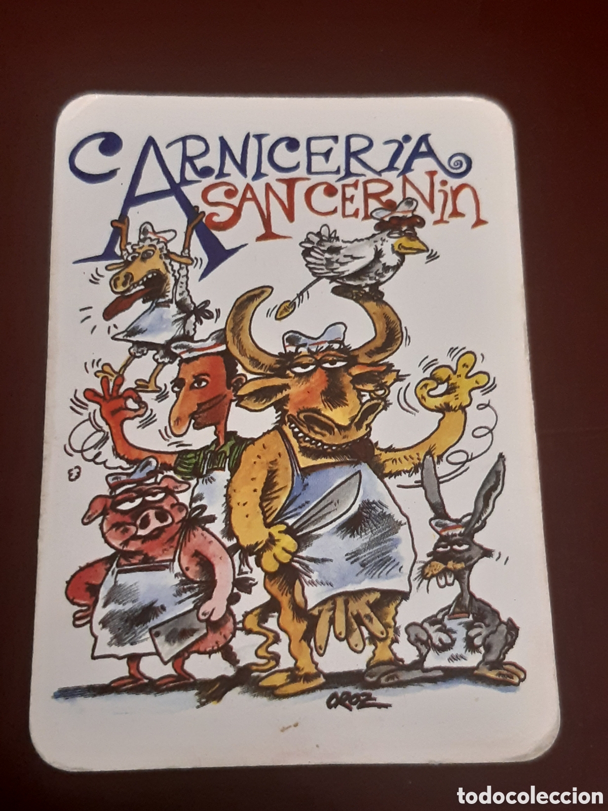 Coleccionismo calendarios: Calendario Carnicer&iacute;a 1997