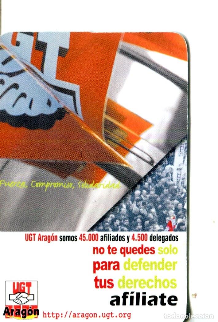 Coleccionismo calendarios: CALENDARIO SINDICATO - POLITICO. UGT ARAGON A&ntilde;o 2005